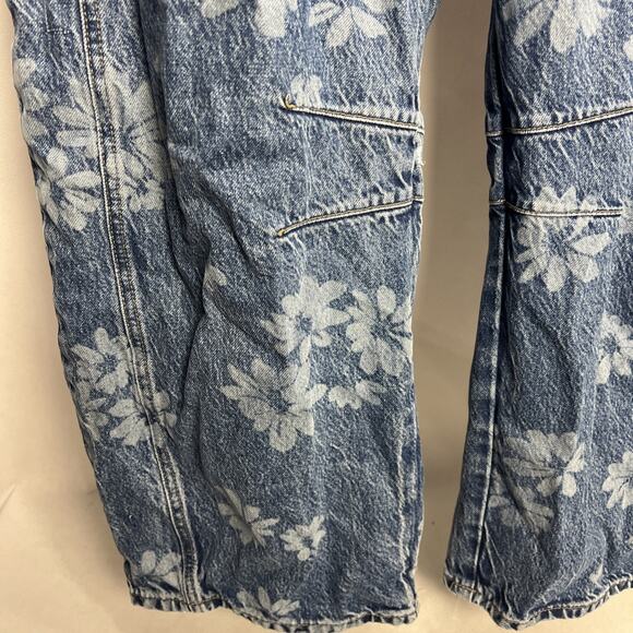We the Free Free People Good Luck Barrell Jeans Daisy Button Fly Size 31 - Picture 2 of 11